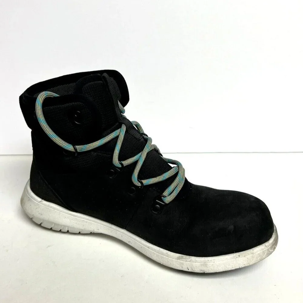 Bogs Womens Cypress Lace Comp Toe Boot Black Size 6.5 M